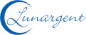 Lunargent logo, a moon crescent on the left contouring the L